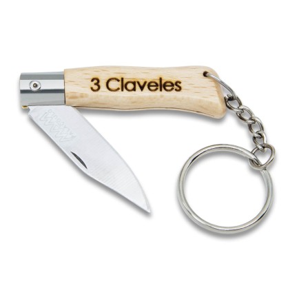 Navaja con llavero