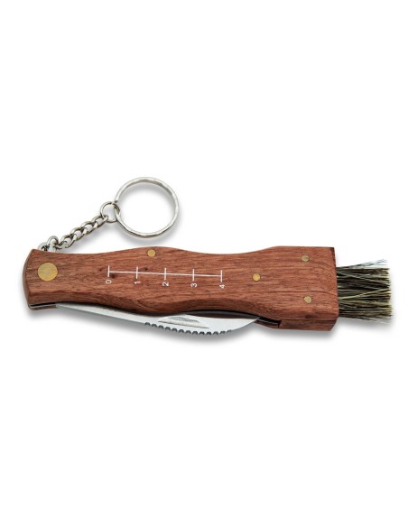 Navaja setas con brocha, medidor y funda