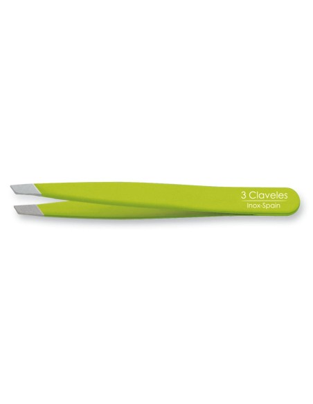 Pinza Depilar Sesgada Verde