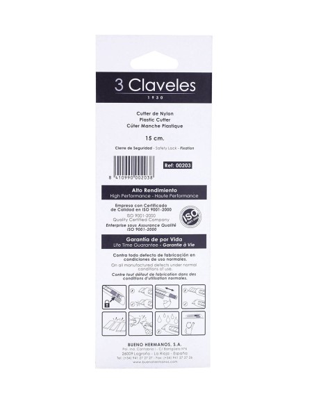 Cutter Nylon Cierre de Seguridad 18 mm