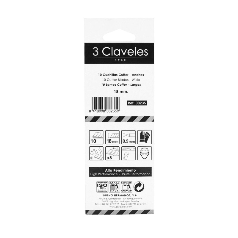 10 Blades 18mm.