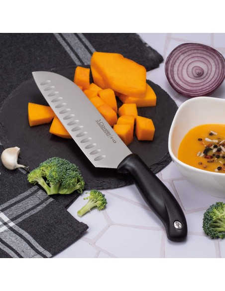 Cuchillo Santoku Alveolado Evo