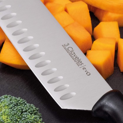 Evo Hollow Edge Santoku Knife 2