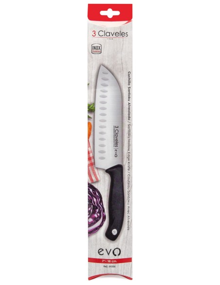 Cuchillo Santoku Alveolado Evo
