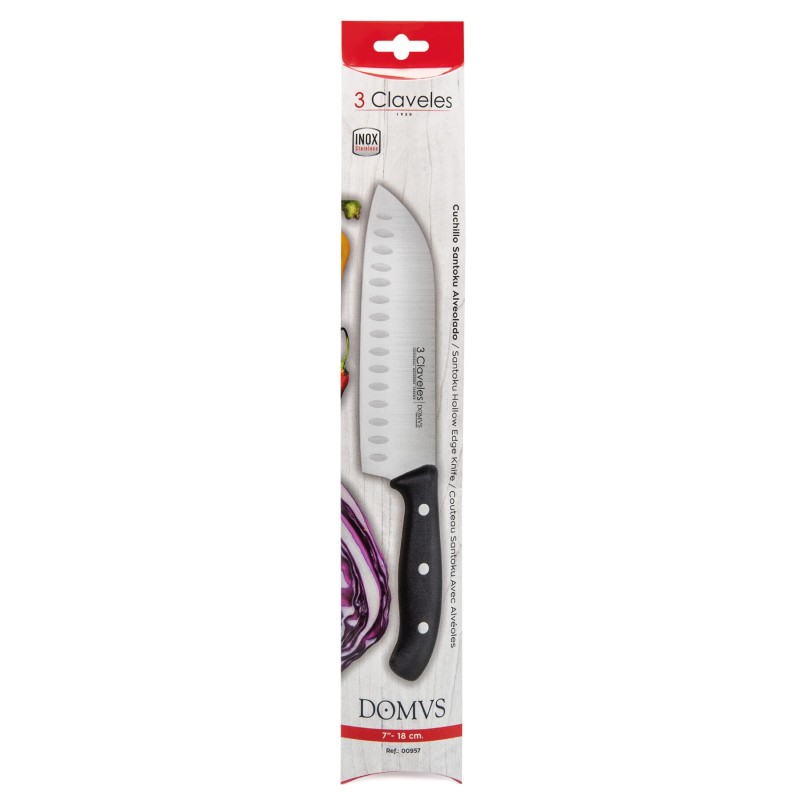 Couteau Santoku avec Alvéoles Domvs