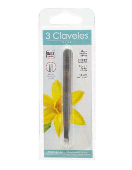 Pinza Depilar Recta Inox