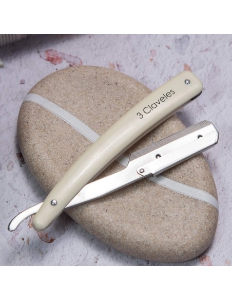 White Hairdressing Razor Safety Lock | 3 Claveles