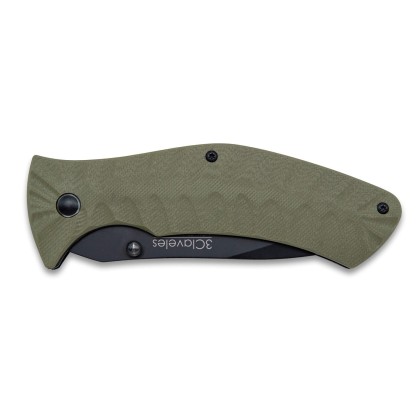 Navaja Jungle acero 3Cr verde | 3 Claveles 2