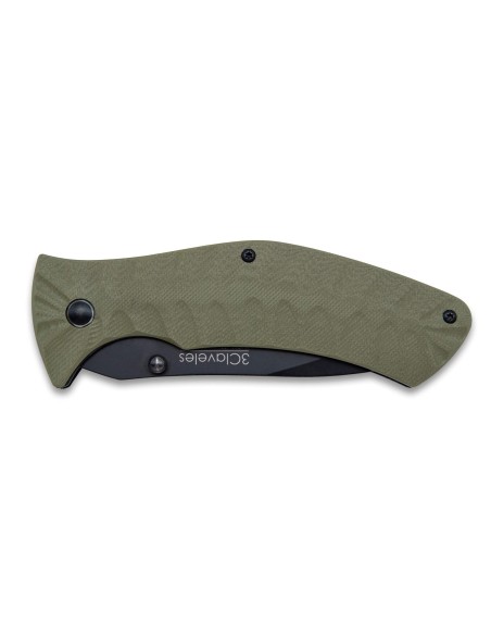 Navaja Jungle acero 3Cr verde | 3 Claveles