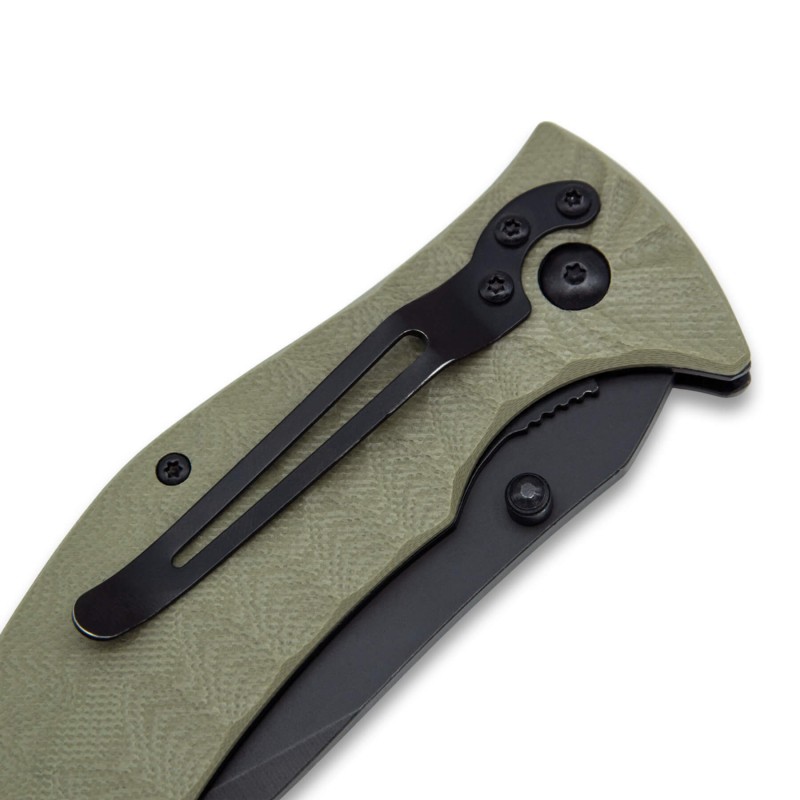 Navaja Jungle acero 3Cr verde | 3 Claveles