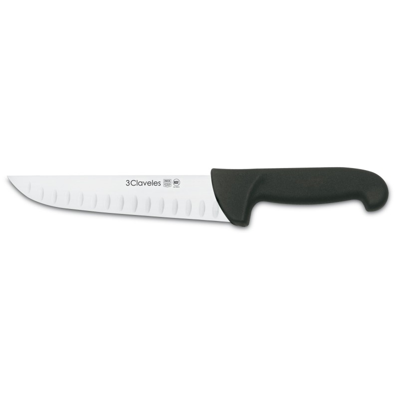 Proflex Hollow Edge Butcher Knife black | 3 Claveles